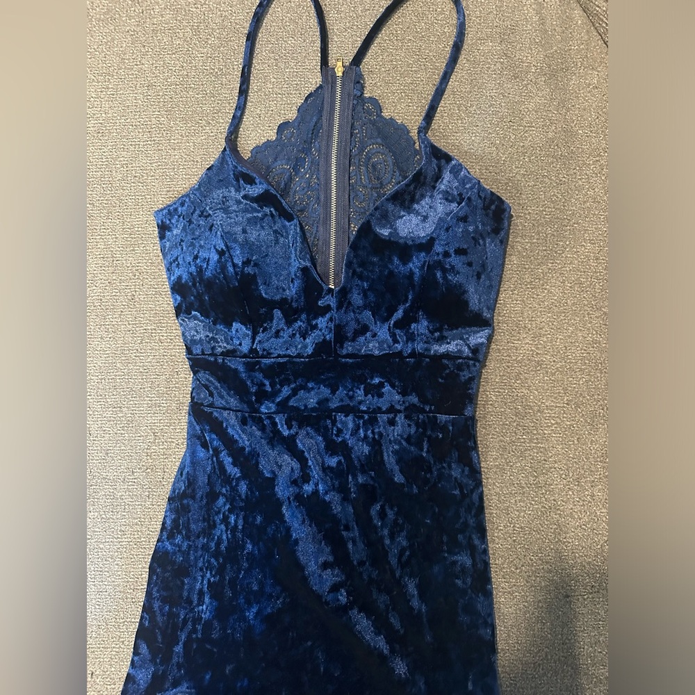 Royal Blue Velvet Bodycon dress
